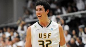 Angelo Caloiaro donned a USF uniform for four years at the Hilltop before taking his talents to Europe, where he has excelled in Bulgaria and Germany. (Photo courtesy of Dons Athletics)