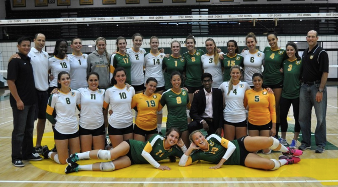 Volleyball:  2014 Dons Prevail in Alumni Game, Ready for New Season