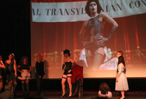  Accompanying a screening of “Rocky Horror Picture Show,” ASUSF College Players re-enacted key scenes from the 1975 cult film.  Danielle Maingot/FOGHORN