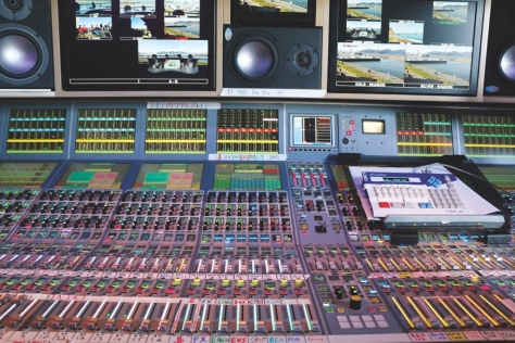 The audio board for ESPN’s mobile control room. It is able to handle multiple layers and up to 200 different channels.