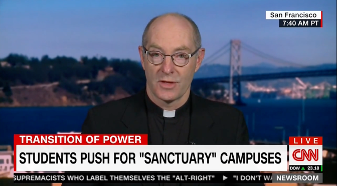 Fr. Fitzgerald Discusses Protecting Undocumented Students On CNN